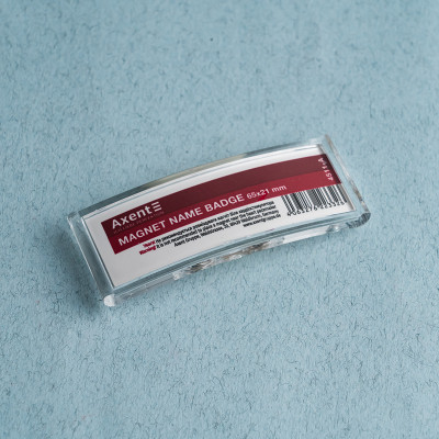 Бейдж Axent акриловий на магніті 4511 (65х21 мм) (4511-A) Вінниця - фото 2