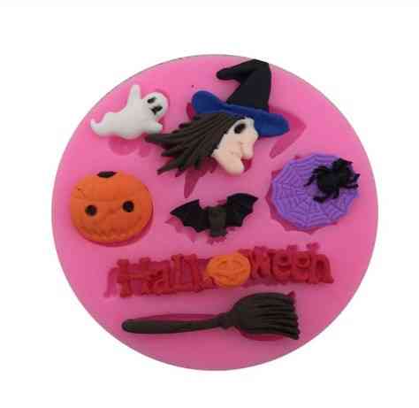 Молд силиконовый Хэллоуин 73 мм розовый Киев