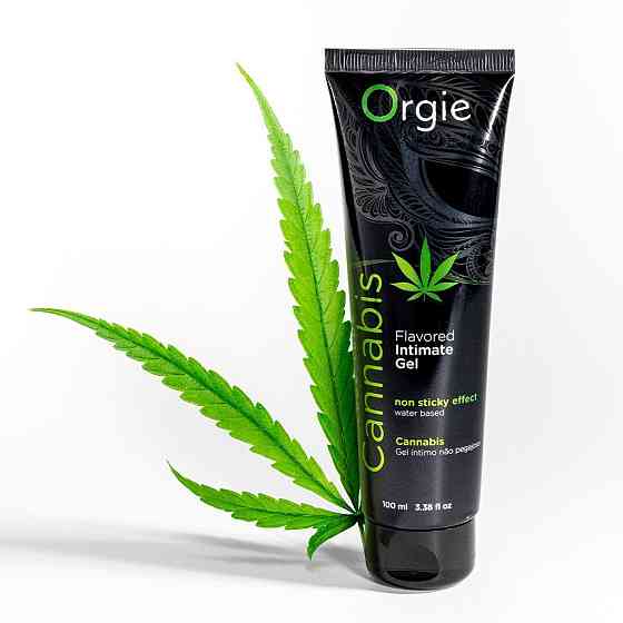 Лубрикант на водній основі Orgie Lube Tube Cannabis, 100 мл, їстівний, з олією насіння конопель Sex Aura Київ
