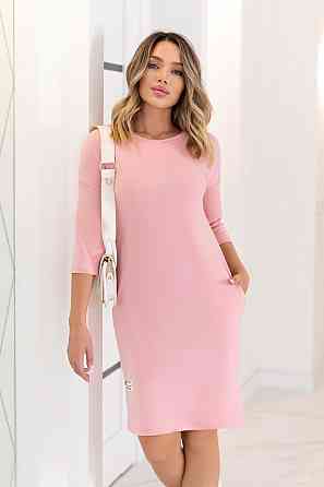 Женское платье оптом Lelitt Батал 50-52, Персиковый Киев