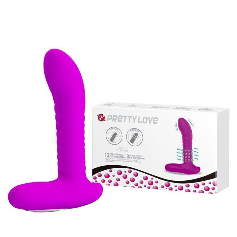 Стимулятор простати Merlin з вібрацією і ротацією, BI - 040065 Sex Aura Київ - фото 1