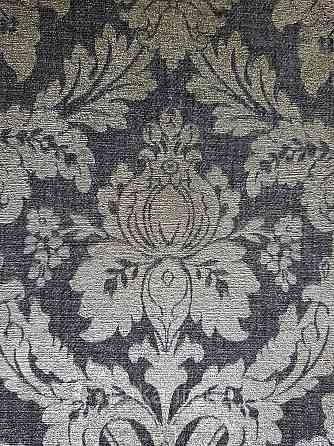 Шовілові на фрізеліні AS creation Perfect 1.06Х10 класика вензель дамаск золотом на чорному Київ