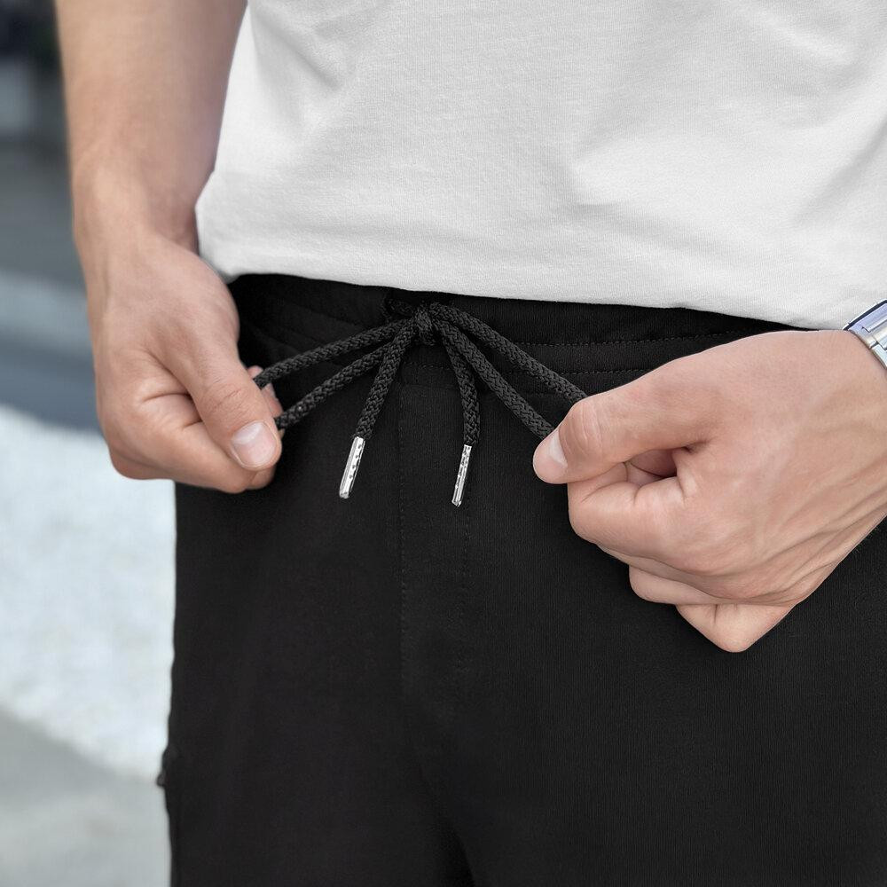 Мужские летние черные шорты Pobedov Line Киев - изображение 3