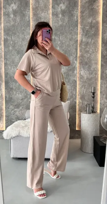 Жіночий костюм поло з брюками та лампасами Одеса - фото 4