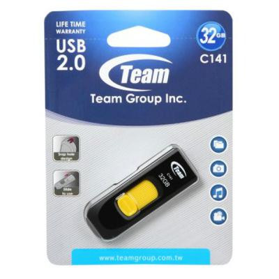 USB флеш накопитель Team 32GB Team C141 Yellow USB 2.0 (TC14132GY01) Винница - изображение 5