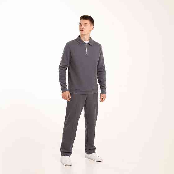 Темно-сірий спортивний костюм для чоловіків Pobedov Binance. Весна осінь спортивний комплект Київ