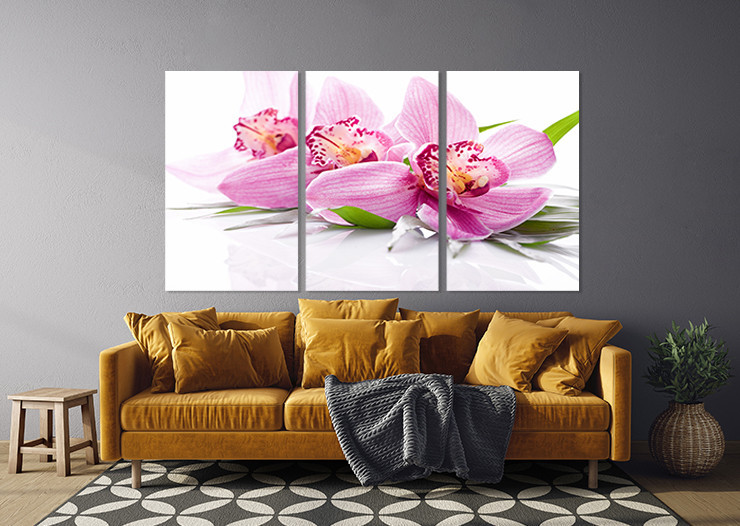 Модульная картина в гостиную / спальню   Орхідея   ART-300_3A 70х130 см Киев - изображение 3