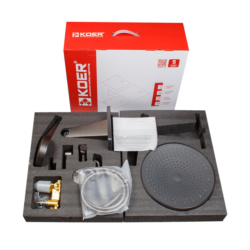 Вбудована душова система Koer KB-66029-07 3 функції (Колір графіт) (KR5954) ( 25982 ) Харків - фото 7