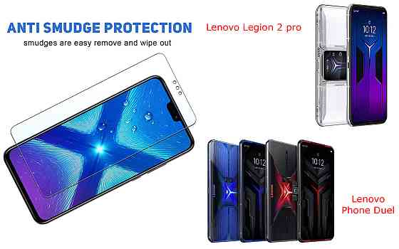 Защитное стекло NeoGlass для Lenovo Legion 2 pro, Phone Duel – ультрапрозрачное и устойчивое Киев