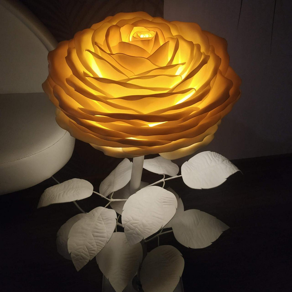 Міні-торшер "Біла троянда" Дніпро - фото 3