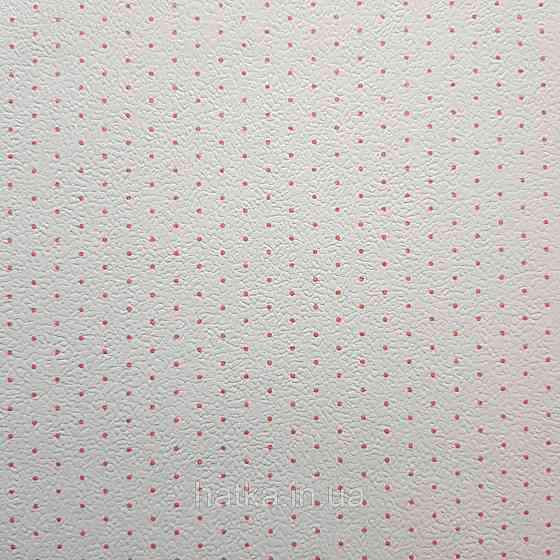 Обои виниловые на флизелине 0.53х10 Rasch Textil Petite Fleur 5 точки красные на белом Киев