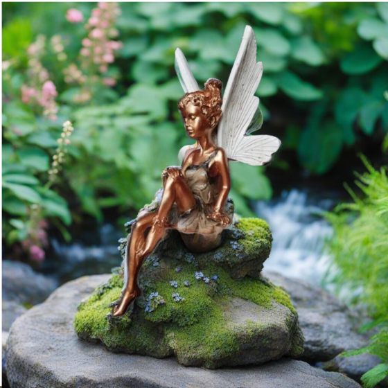 Садовая фигурка Эльфа. Фигурка для сада из полистоуна. Одесса