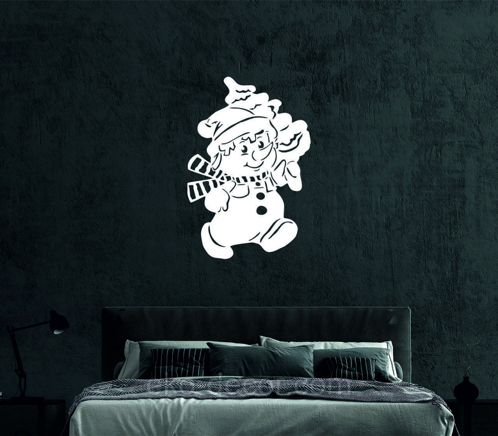 Декоративное настенное Панно «Снеговик», Декор на стену 110*74 см Киев - изображение 6