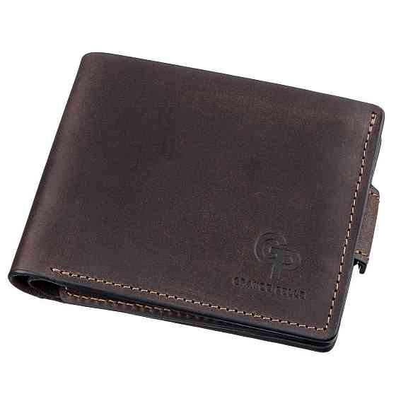 Горизонтальне портмоне унісекс GRANDE PELLE 11218 Коричнева Київ