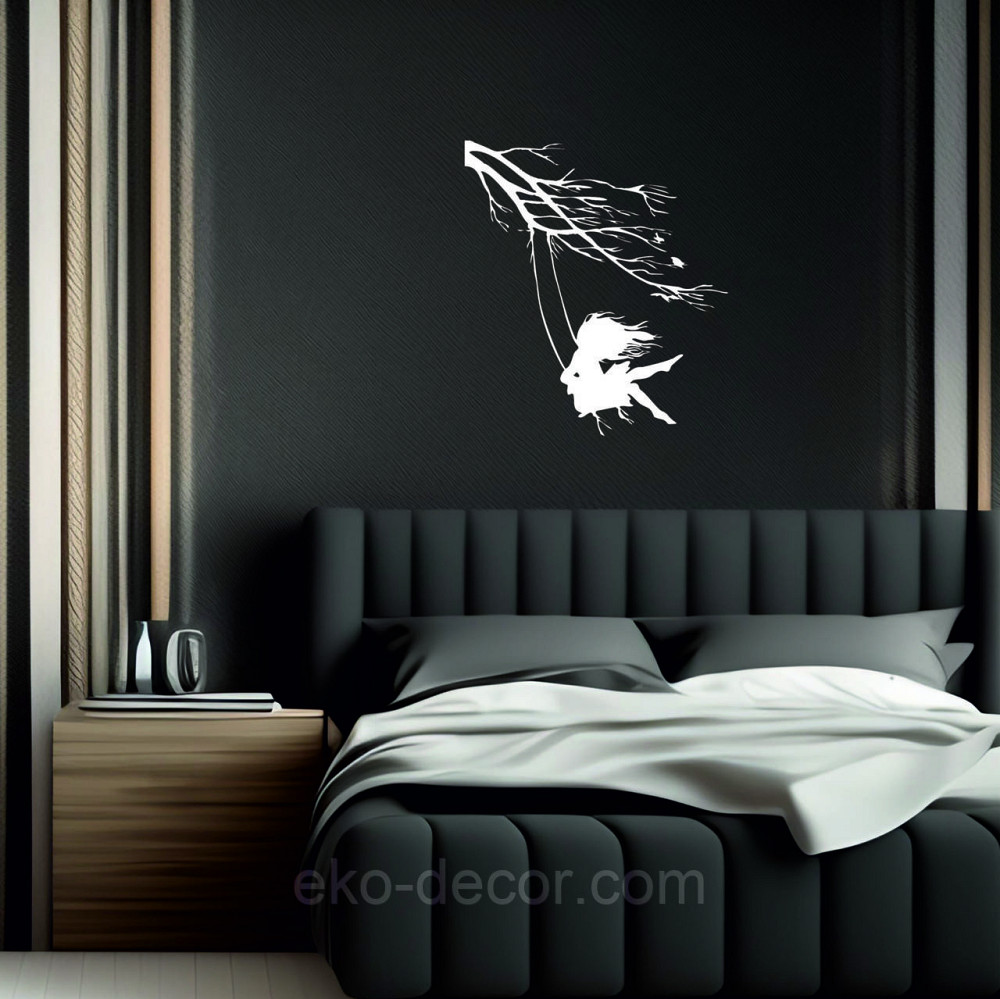 Декоративне настінне Панно «Дівчинка та голуб» Декор на стіну 90*80 см, Білий Київ - фото 8