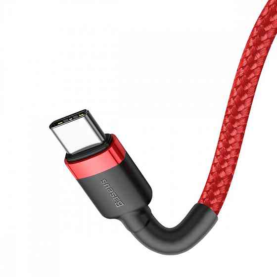 Кабель Baseus Caful Type-C PD 2.0 100W 2м червоно-чорний Львів