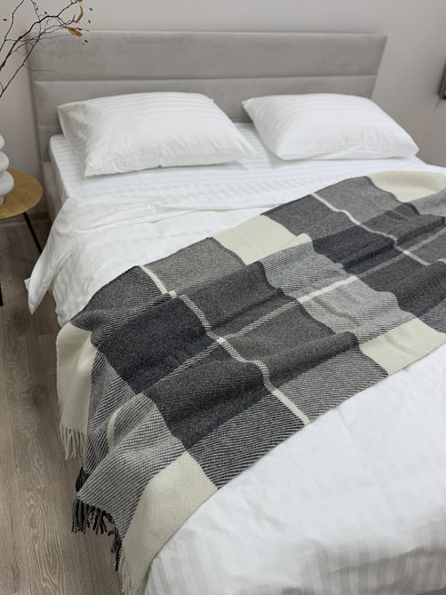 Vladi Плед Vladi 170x210 см вовняний 70% сірий Нова Зеландія 01/Liam Коломия - фото 2