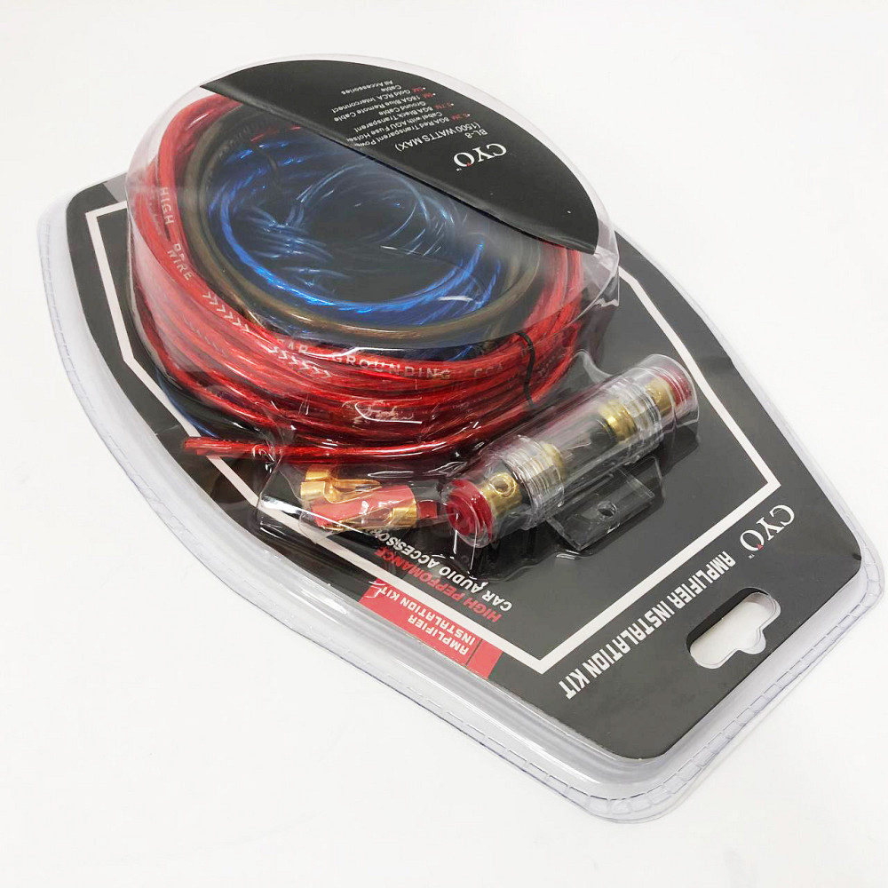 Набір дротів для встановлення саббуфера kit MD 8, набір кабелів для автоакустики AM-44 Львів - фото 4