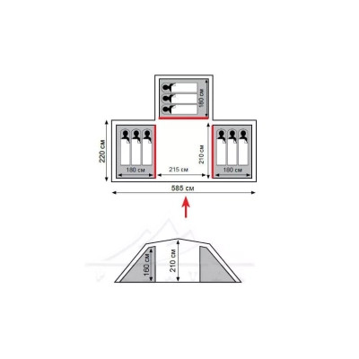 Палатка Tramp Brest 9 v2 (UTRT-084) Винница - изображение 9