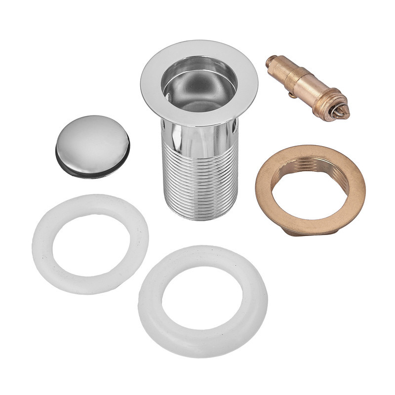 Донный клапан для раковины Zerix BV-05 1 1/4'' с переливом автоматический СLICK-СLACK (Цвет хром) (ZX6022) Киев - изображение 7