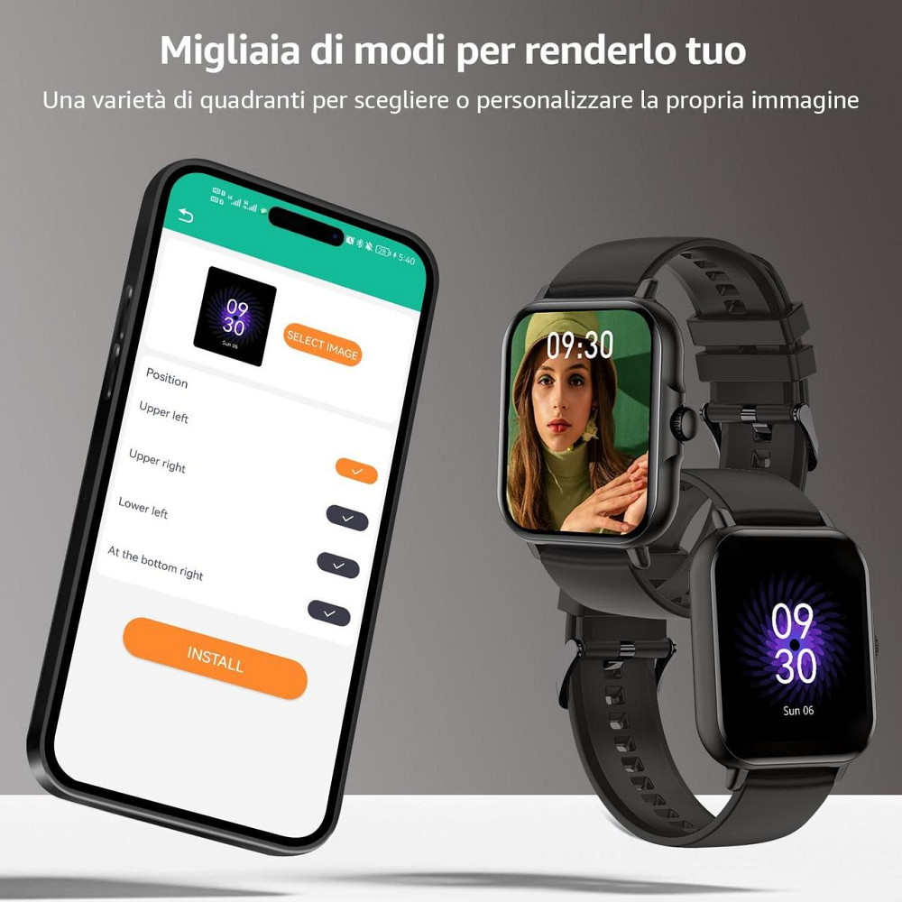 Смарт годинник ASWEE KM13 PRO Black для чоловіків і жінок з телефонними дзвінками. Екран 1,83 дюйма, сумісний з Android та iOS Київ - фото 5