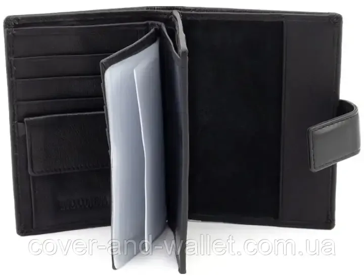 Мужской кожаный портмоне с отделением для паспорта и авто документов на магнитах Marco Coverna M118-1 Киев - изображение 8