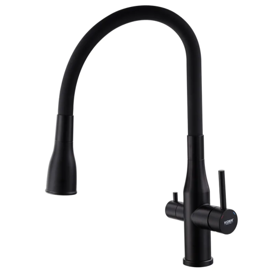 Кухонний змішувач Koer KI-72024-05 з виходом для питної води з нержавіючої сталі (KR5012) Харків