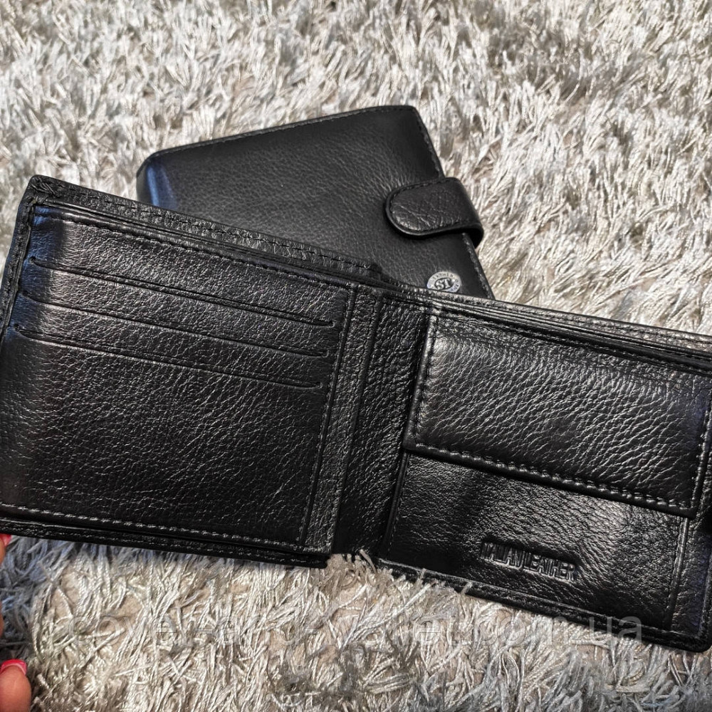 Кожаный мужской кошелёк на много карточек среднего размера ST Leather Киев - изображение 5