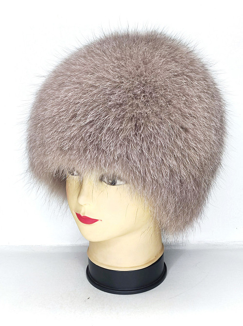 Шапка зимняя меховая женская сноп Анастасия Какао Харьков - изображение 4