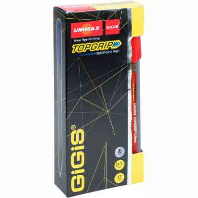 Ручка шариковая Unimax Topgrip, красная (UX-148-06) Винница