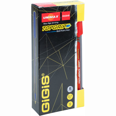 Ручка кулькова Unimax Topgrip, чорвона (UX-148-06) Вінниця - фото 3