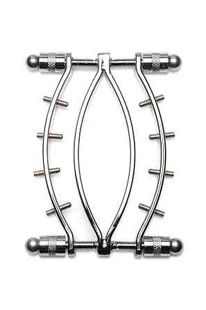 Затискач для вагіни Master Series: Spread 'Em Poker Vagina Clamp with Adjustable Pressure Screws, ши Sex Aura Київ