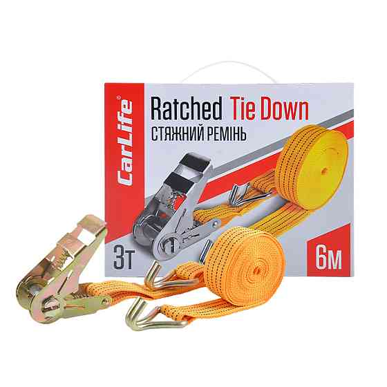 Стяжний ремінь з замком CarLife 3т, 6м Киев