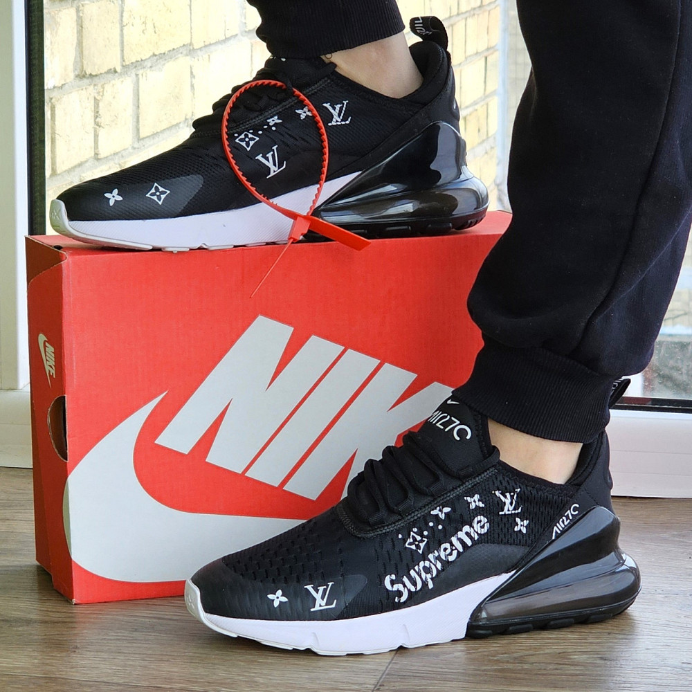 Кросівки Nike 270 Чоловічі Чорні Найк з Амортизацією Тканинні Літні Сіточка (розміри: 41,42,43,44,45) — 001 Дніпро - фото 1