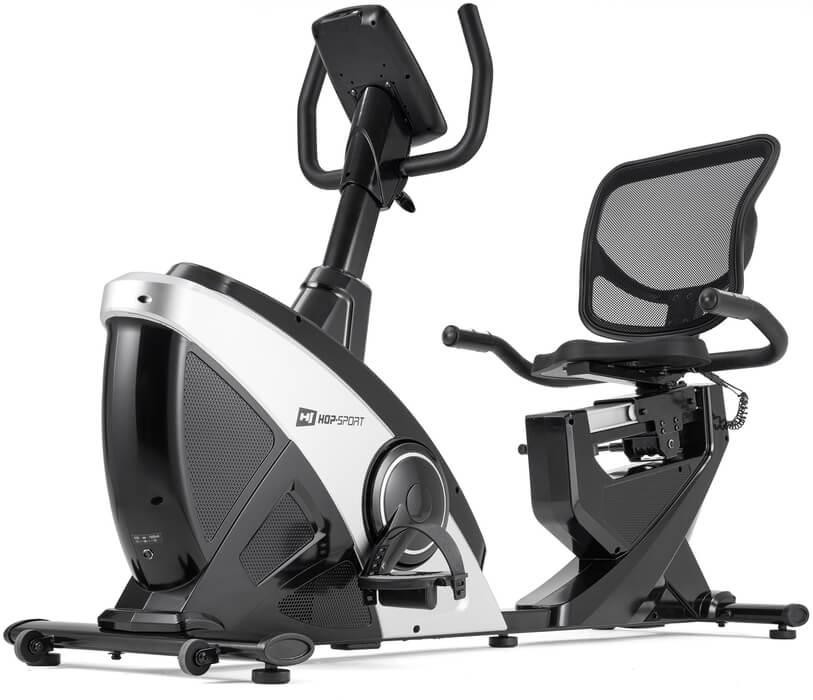 Горизонтальний велотренажер Hop-Sport HS-070L Helix сріблястий iConsole+ Киев - изображение 1