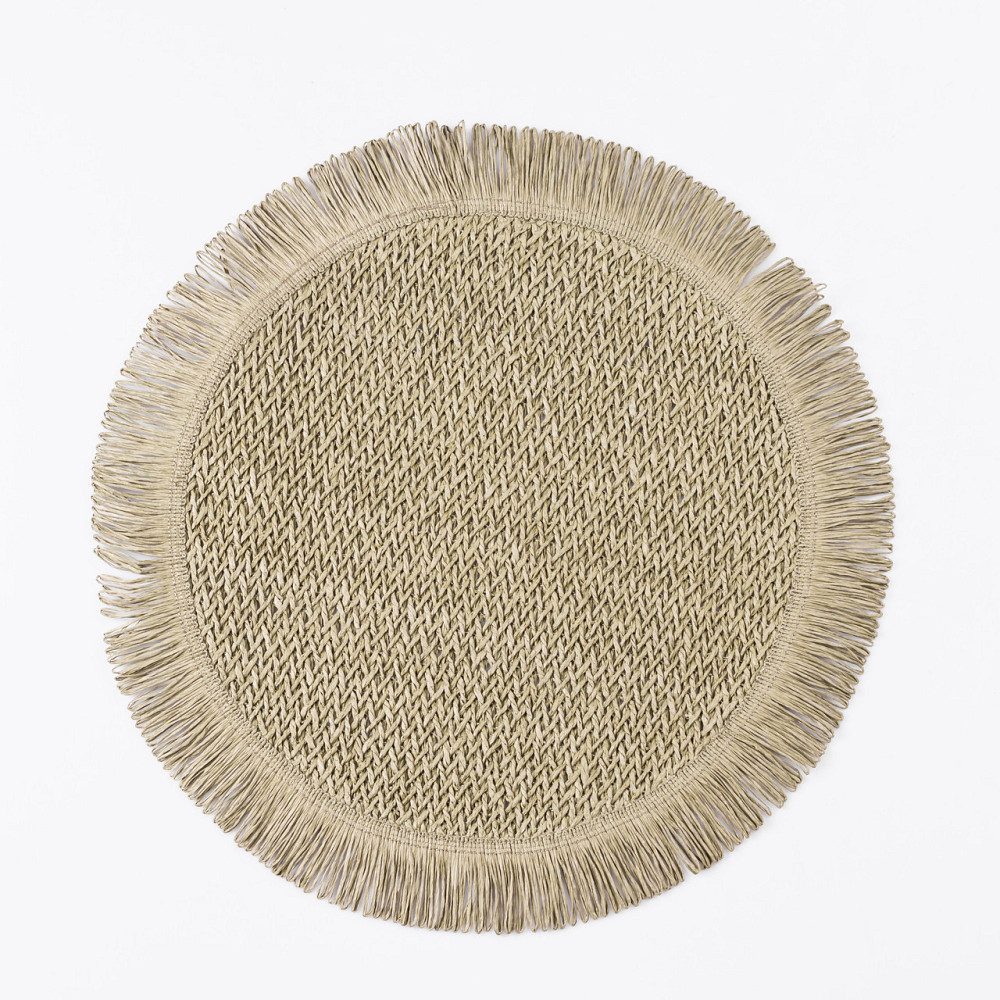 Yiwu Серветка сервірувальна на стіл кругла Ø38 (см) під тарілки Зелена HP-35-7GR Коломия - фото 1