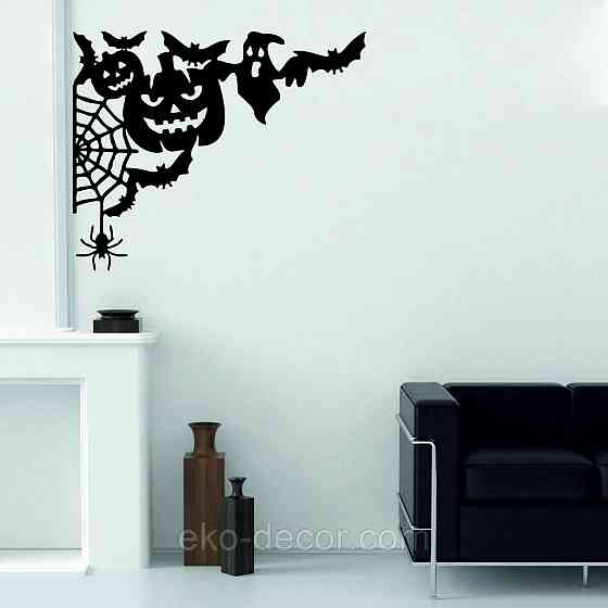 Декоративное настенное Панно «Хэллоуин», Декор на стену 110*89 см, Черный Киев