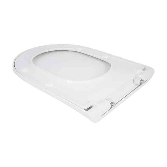Qtap Сидіння для унітаза (Robin 520, Scorpio 520) 465x363x60 мм, White, з мікроліфтом, Slim Duroplast, MagLock QTSC179W48916 Київ
