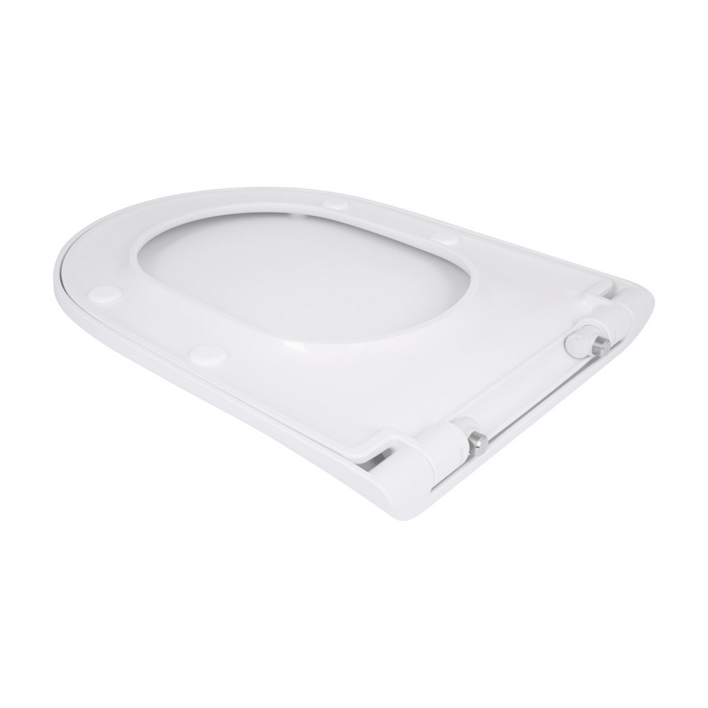 Qtap Сидіння для унітаза (Robin 520, Scorpio 520) 465x363x60 мм, White, з мікроліфтом, Slim Duroplast, MagLock QTSC179W48916 Київ - фото 4