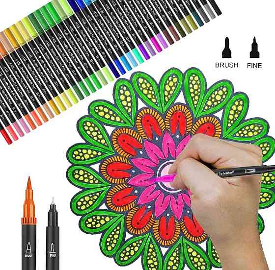 Бездоганні Акварельні скетч маркери двосторонні для дітей фломастери. Харків