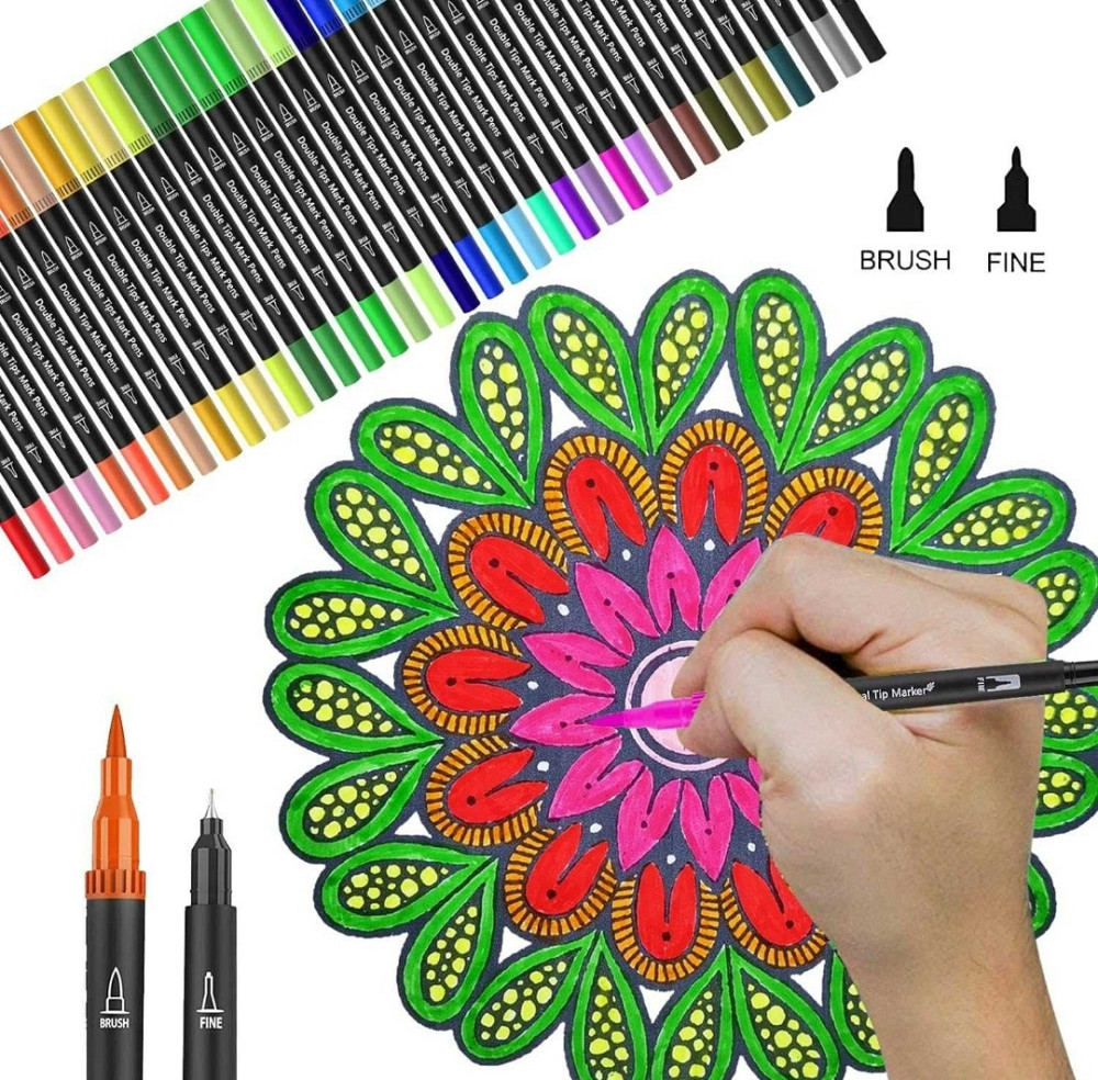 Бездоганні Акварельні скетч маркери двосторонні для дітей фломастери. Харків - фото 5