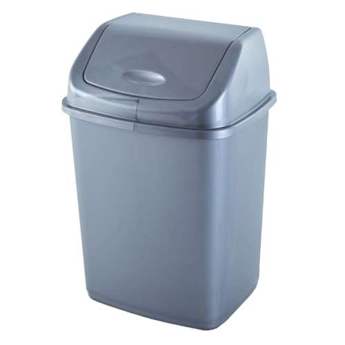 Відро для сміття 10л пластик сірий Алеана Житомир - фото 1