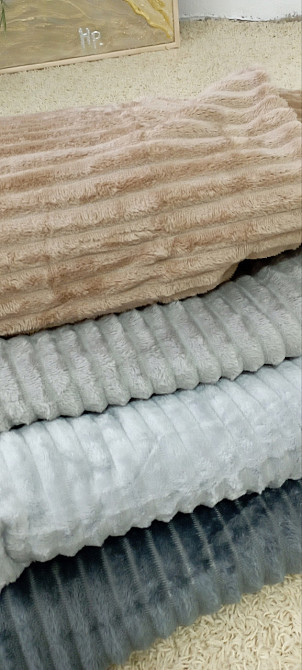 М’який плед-покривало Colorful Home 🛋️ 200×220 см — теплий, пухнастий, стильний дизайн Київ - фото 4