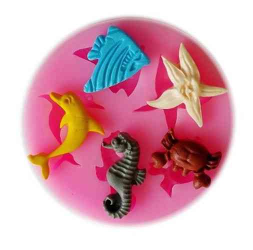 Молд кондитерский морской силиконовый 58 мм розовый Киев