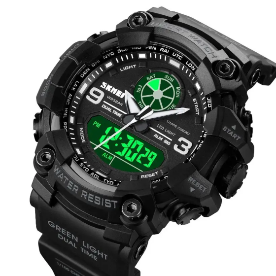 Мужские армейские наручные часы Skmei 1818 Черный Киев
