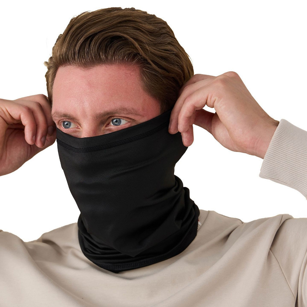 Зимова балаклава-баф на флісі, Чорна / Тактична балаклава утеплена / Балаклава флісова Київ - фото 6