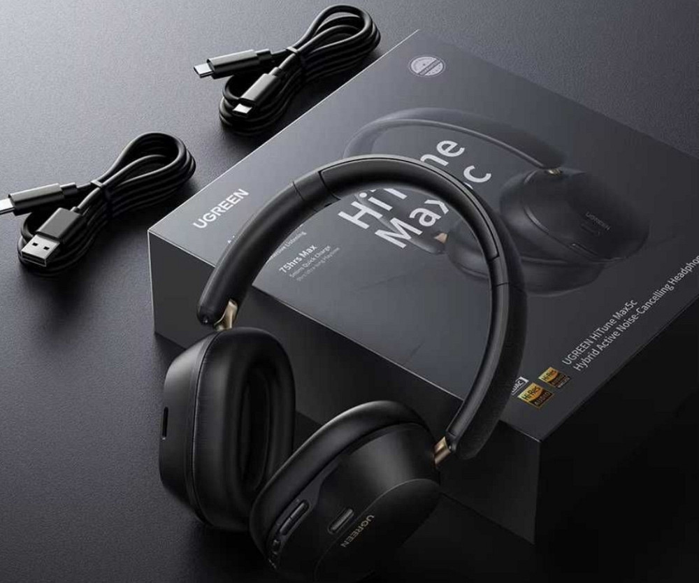 Навушники Ugreen Max5c (LDAC Hi-Res, NC, app, BT 5.4, 75 годин роботи) Харьков - изображение 4