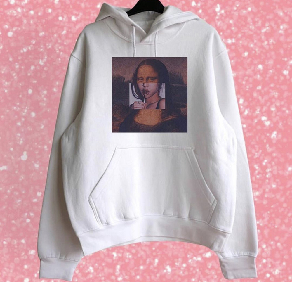 Белая женская толстовка с рисунком - Mona Liza Черновцы - изображение 1