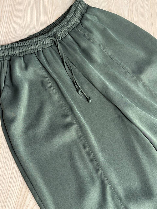 Брюки жіночі Mix Ray 4307 МОМ з резинкою та шнурком на талії, хакі, L Київ - фото 16