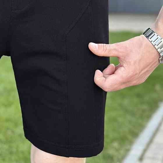 Чоловічий літній комплект шорти і футболка чорний Pobedov Barel Київ